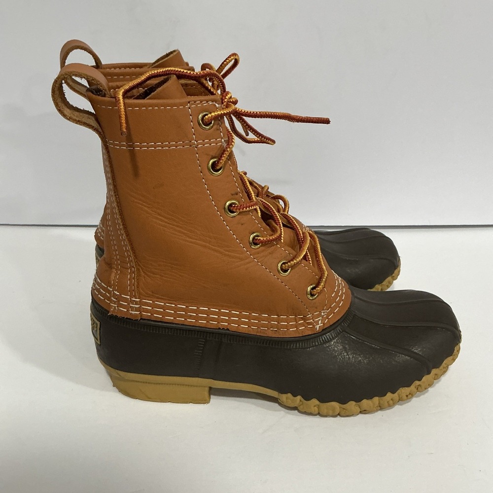 L.L. Bean Duck Bean Boots Women's Size 6 M, Lace Up Waterproof Boot, Made In USA - Picture 2 of 11